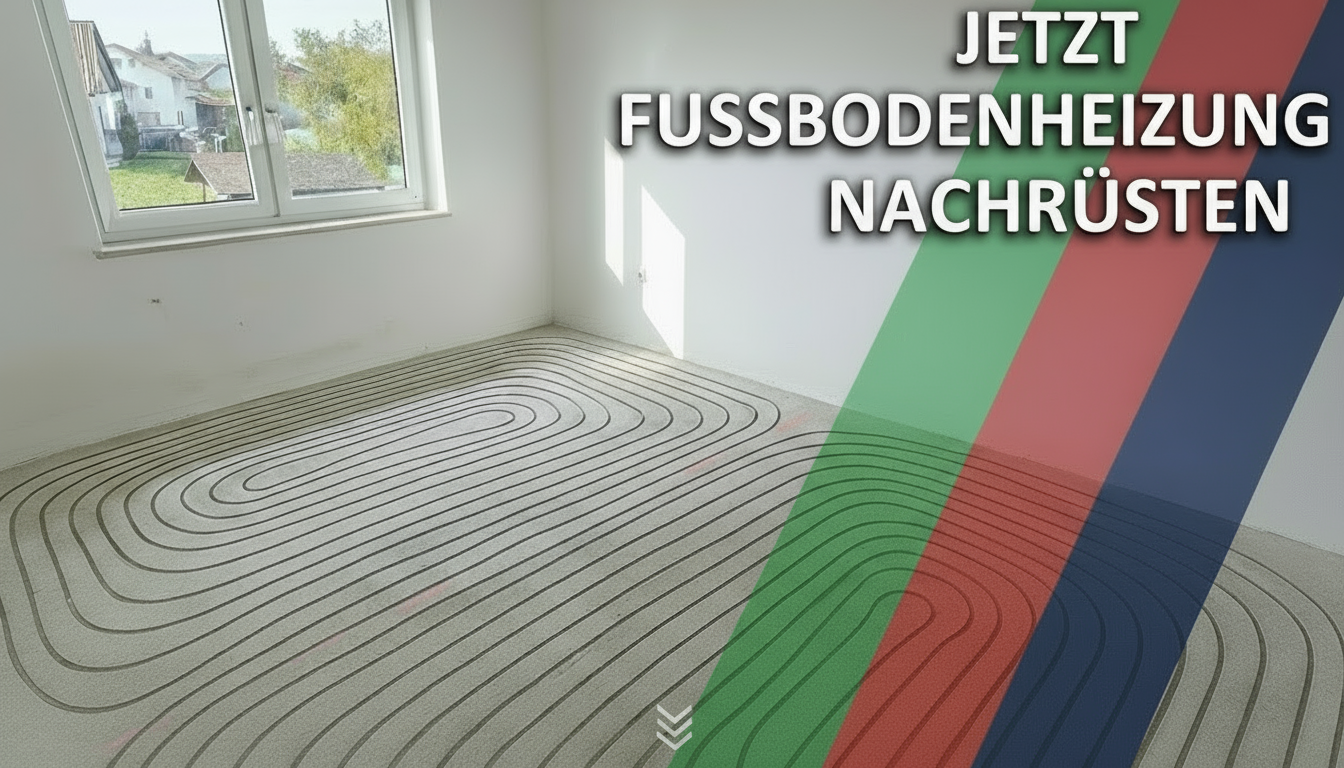 Fussbodenheizung mit dezentem Scroll-Hinweis